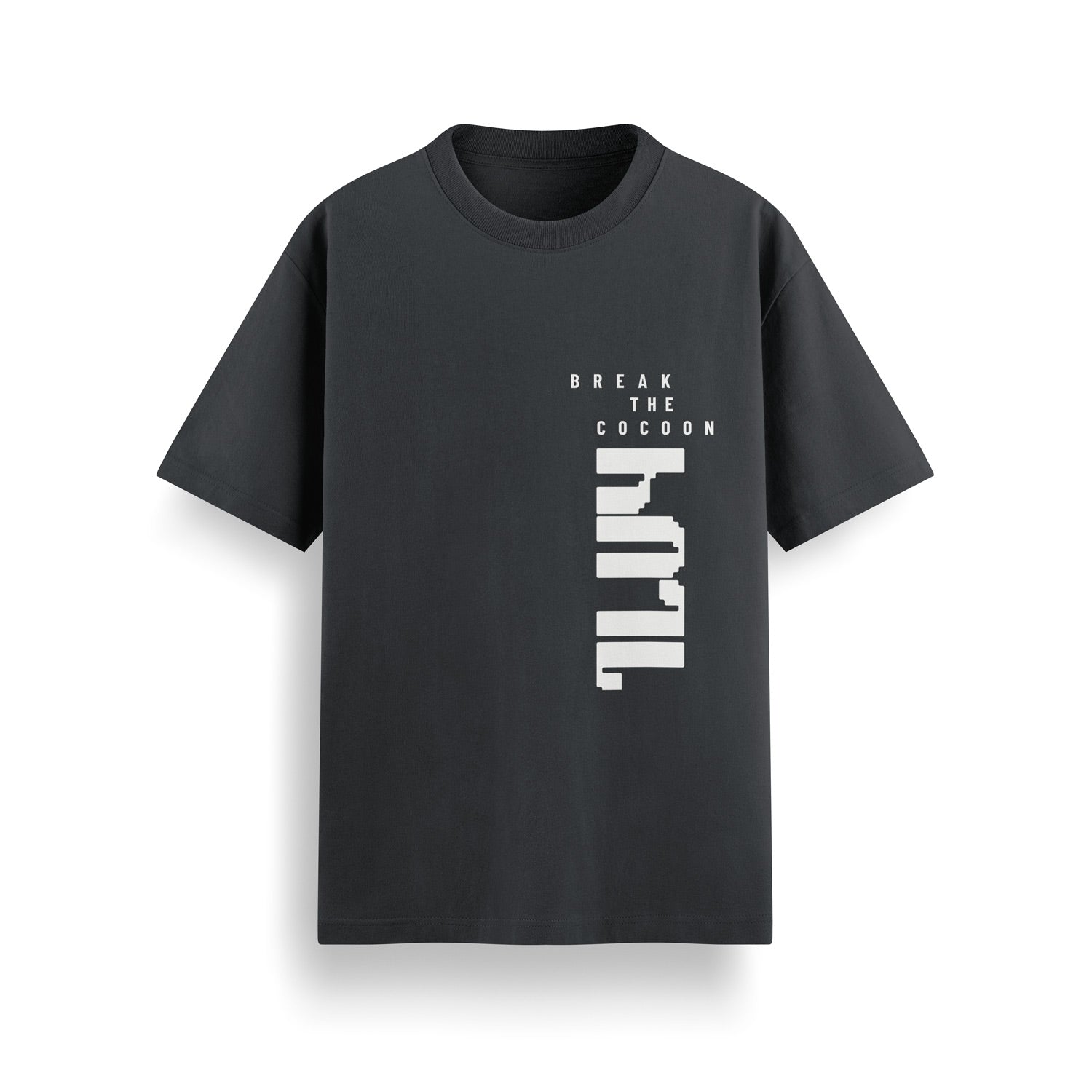 HULL Break The Cocoon Tee — relaxed fit graphic streetwear t-shirt