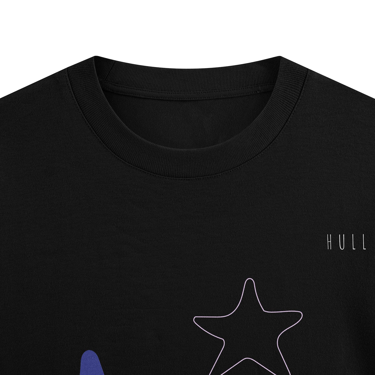HULL Whispering Stars Tee — oversized french terry graphic streetwear t-shirt