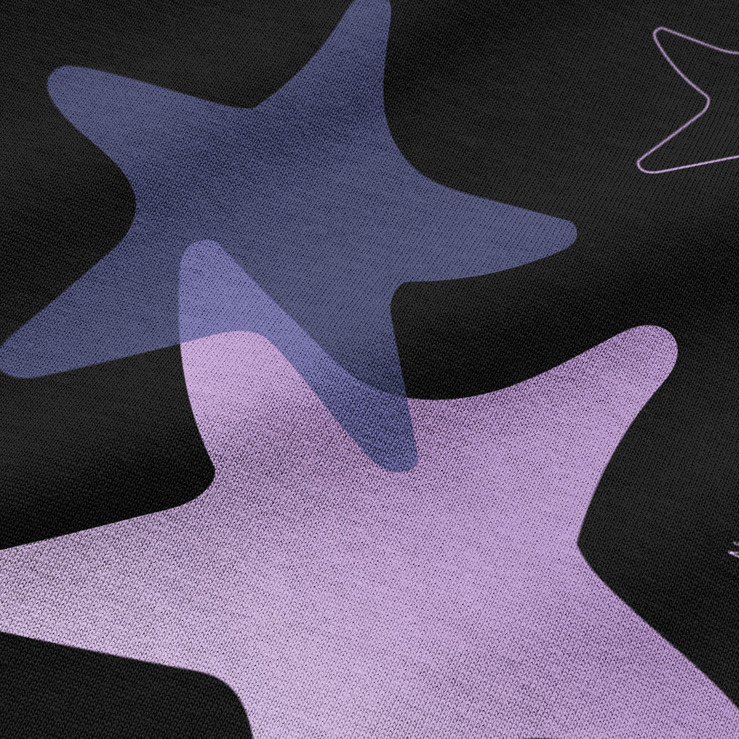 HULL Whispering Stars Tee — oversized french terry graphic streetwear t-shirt