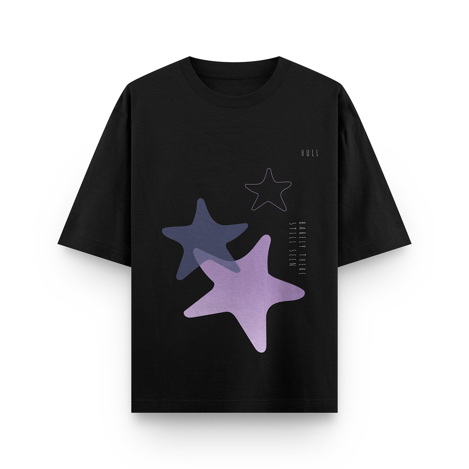 HULL Whispering Stars Tee — oversized french terry graphic streetwear t-shirt