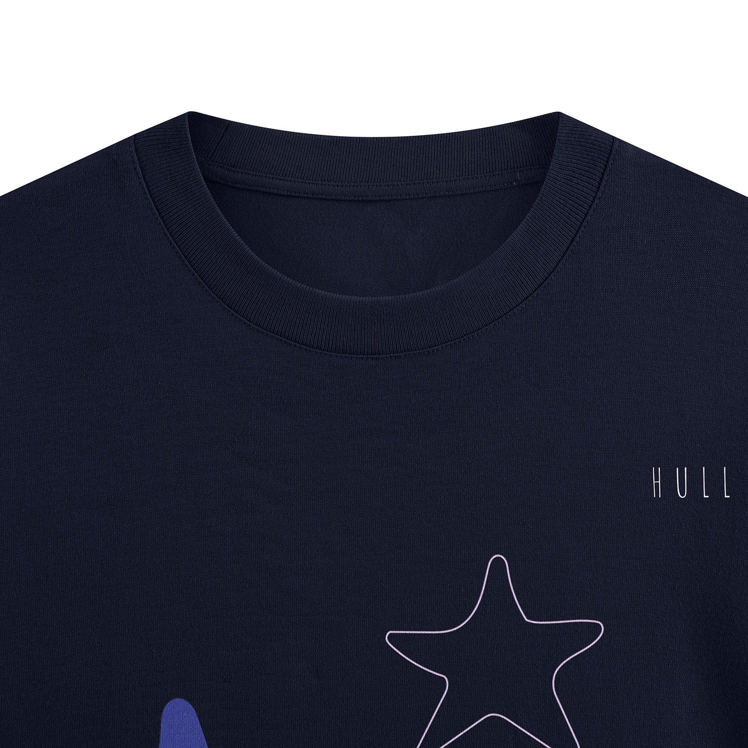 HULL Whispering Stars Tee — oversized french terry graphic streetwear t-shirt