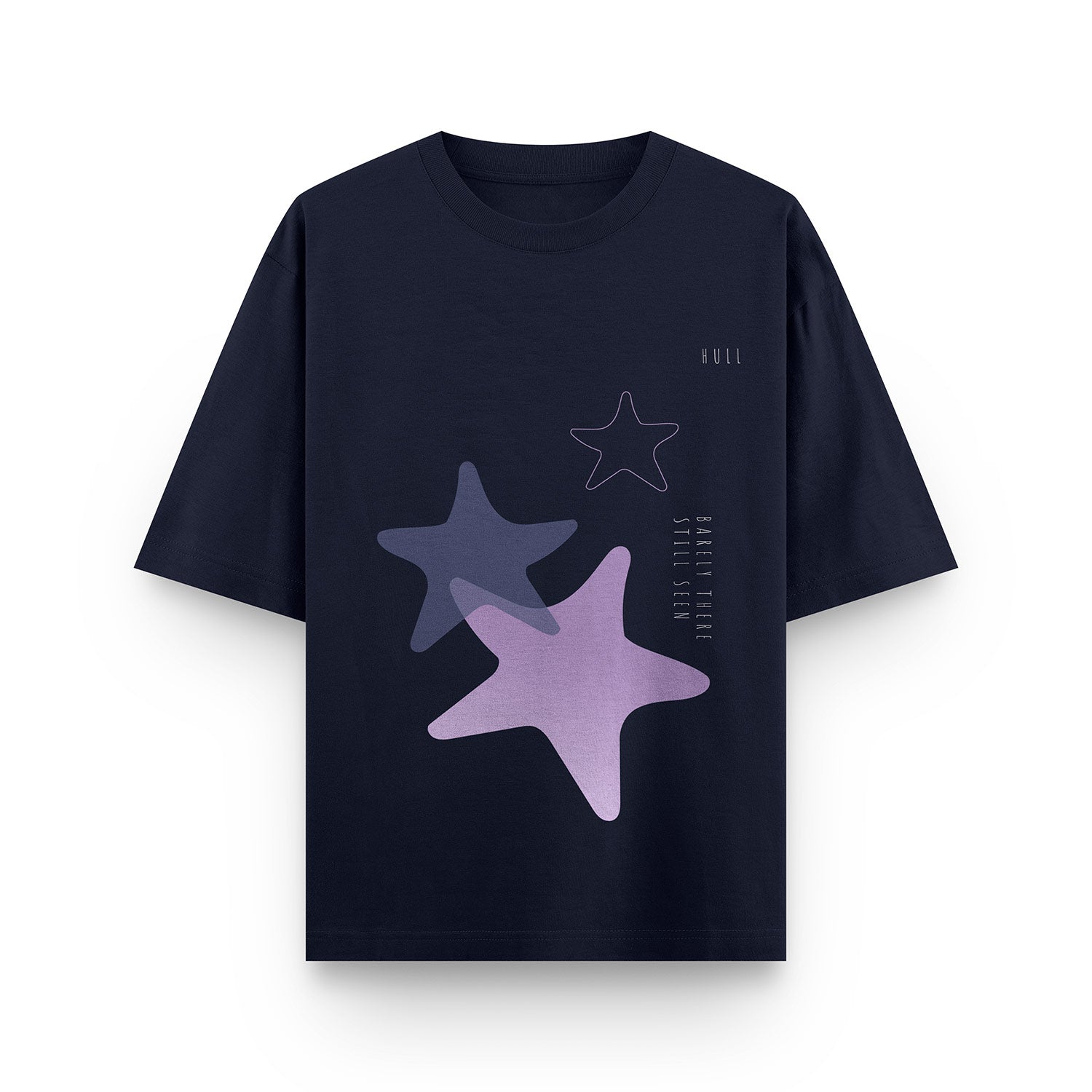 HULL Whispering Stars Tee — oversized french terry graphic streetwear t-shirt