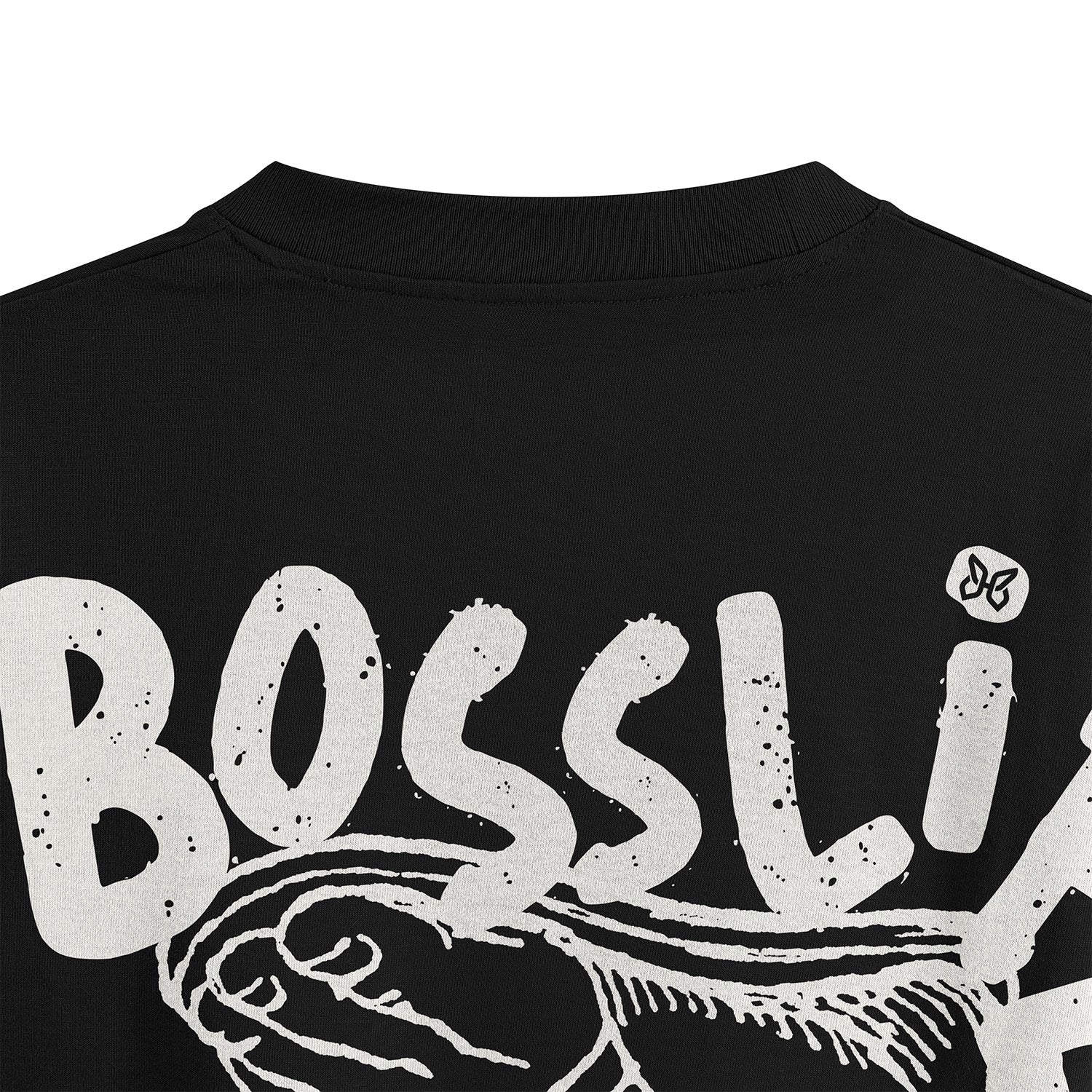 HULL Boss Life Tee — oversized french terry graphic streetwear t-shirt