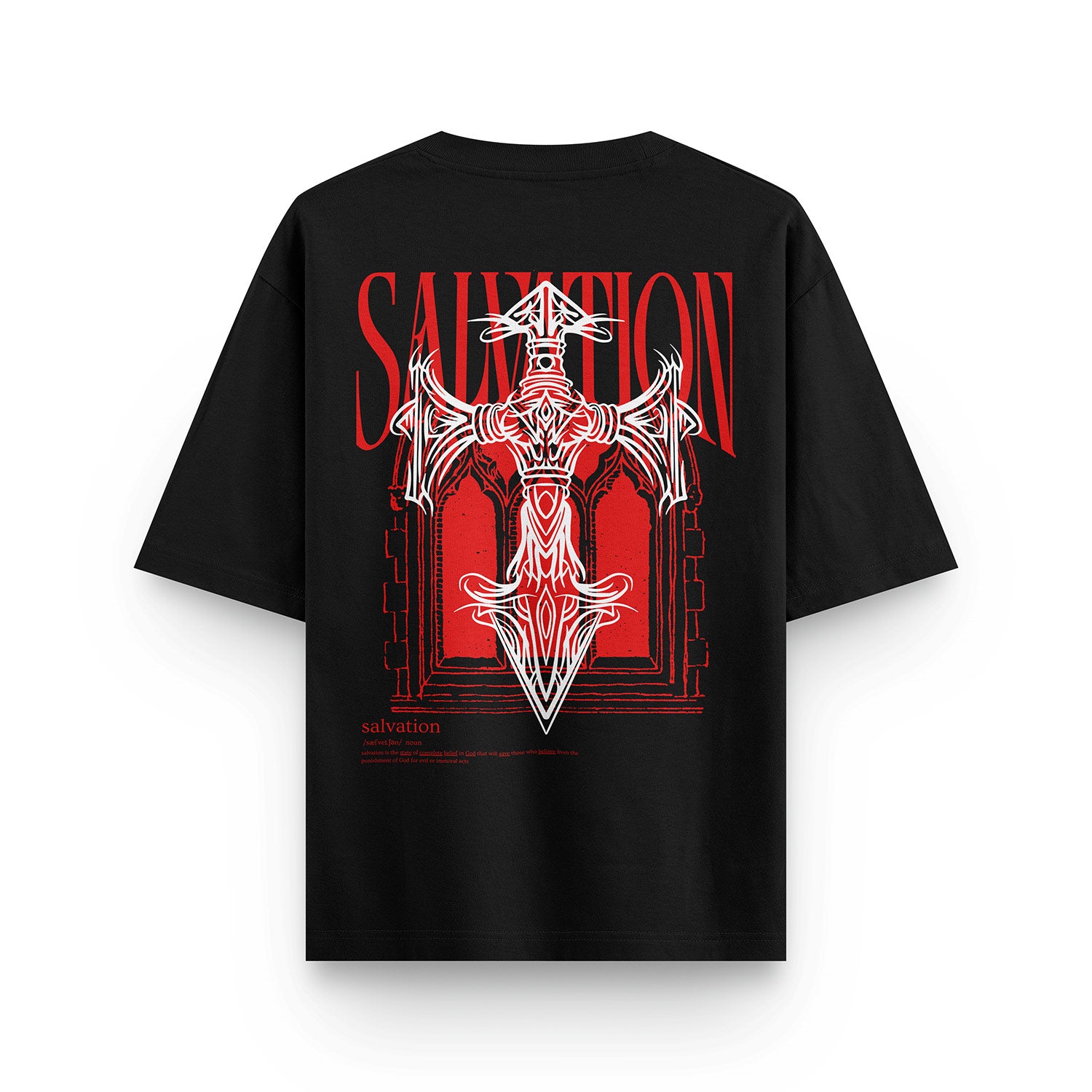 HULL Salvation Tee — oversized french terry graphic streetwear t-shirt