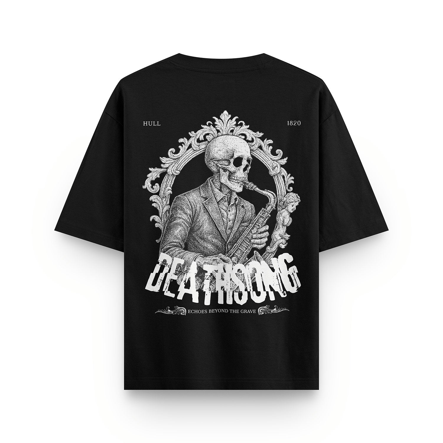 HULL Death Song Tee — oversized french terry graphic streetwear t-shirt