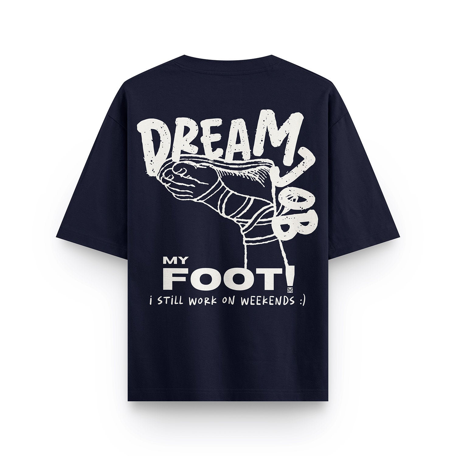 HULL Dream Job Tee — oversized french terry graphic streetwear t-shirt
