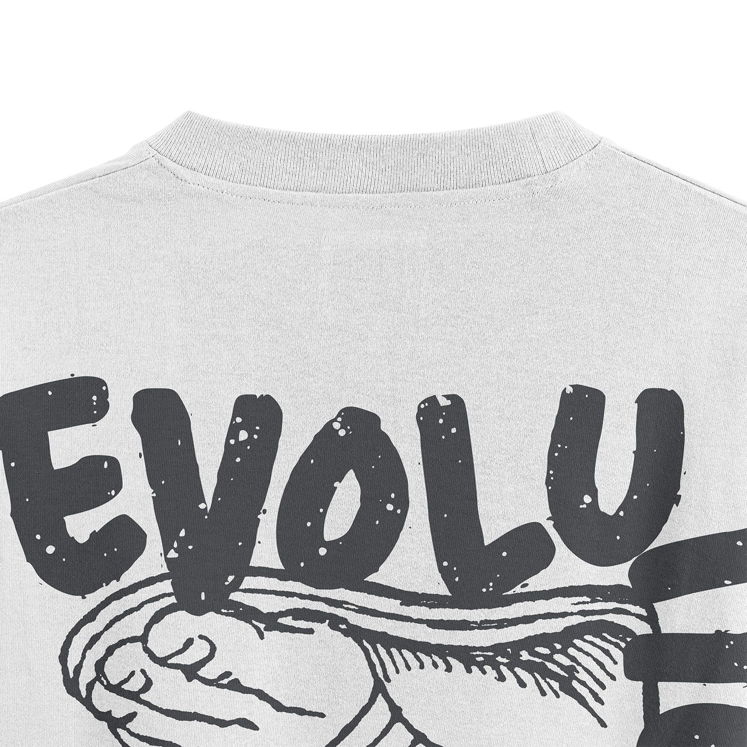 HULL Evolution Tee — oversized french terry graphic streetwear t-shirt