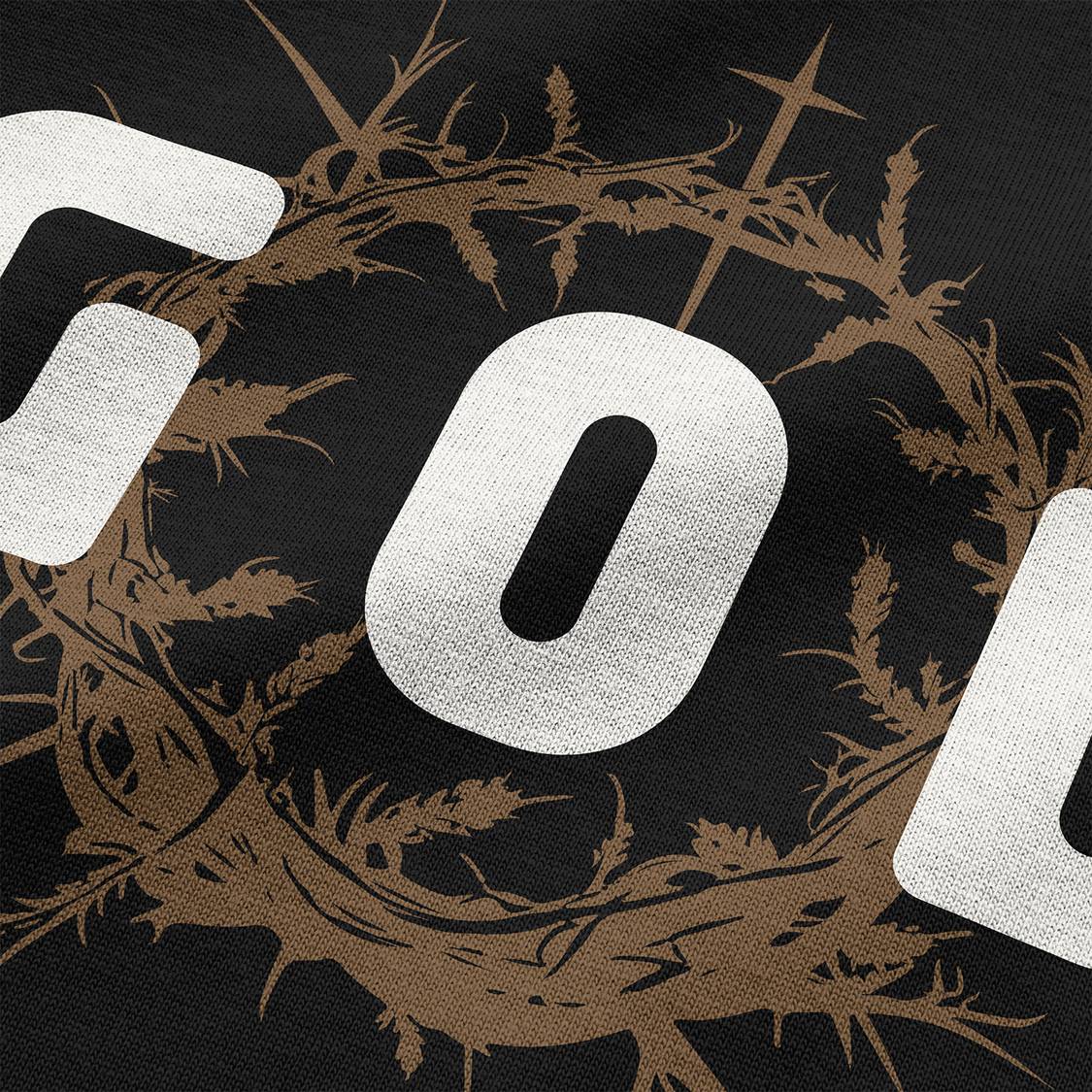 Crowned Divinity premium French Terry oversized t-shirt
Crowned Divinity thorn crown graphic oversized tee