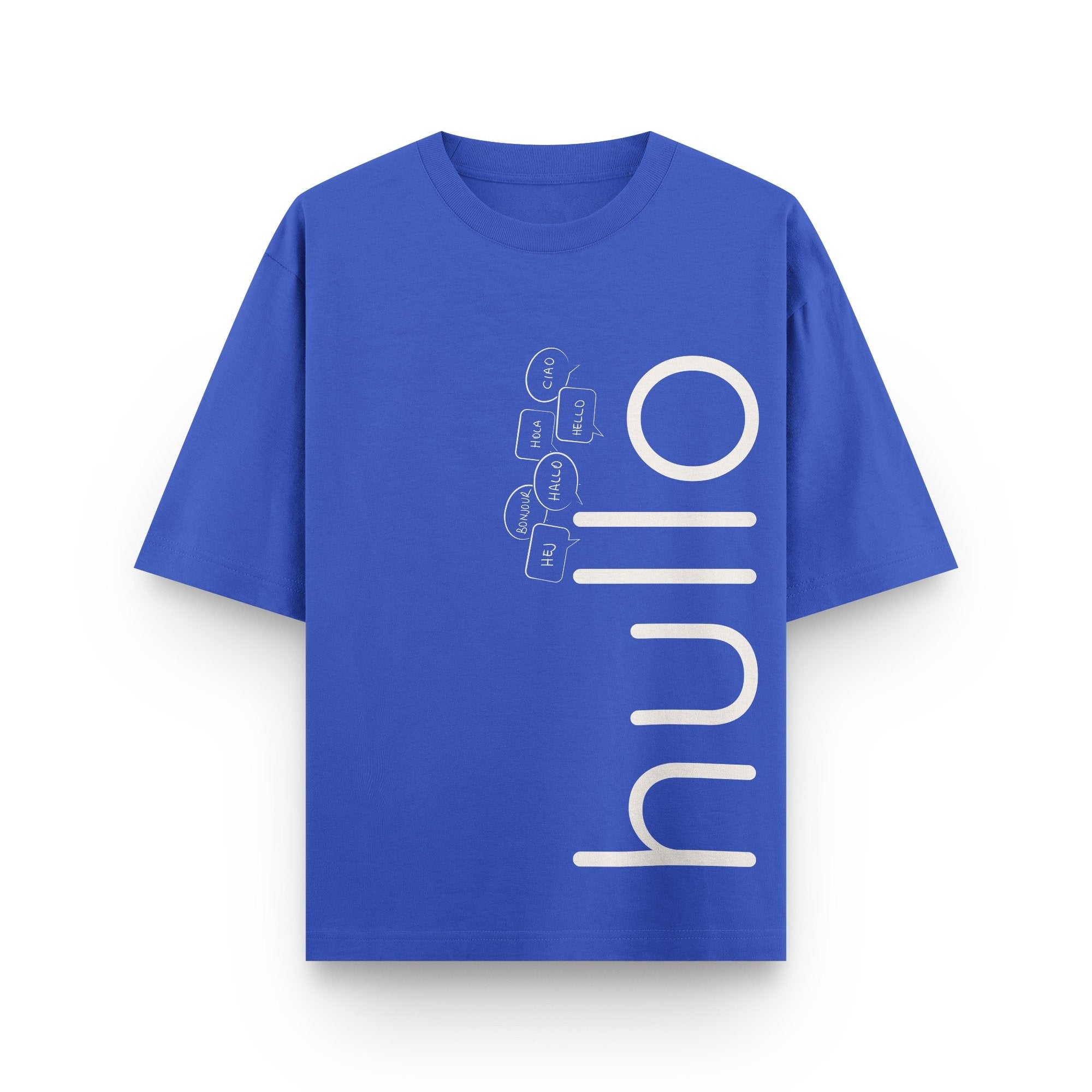 Hull-O premium French Terry oversized t-shirt
Hull-O typography graphic oversized tee