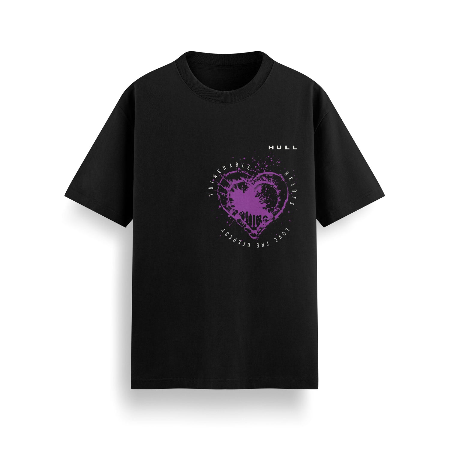 HULL Vulnerable Hearts Tee — relaxed fit graphic streetwear t-shirt