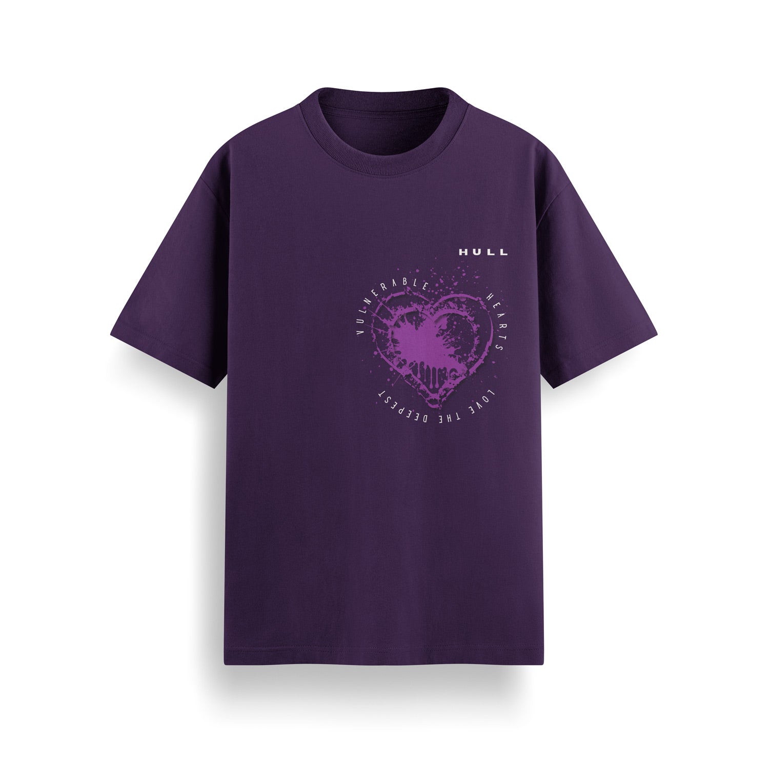 HULL Vulnerable Hearts Tee — relaxed fit graphic streetwear t-shirt