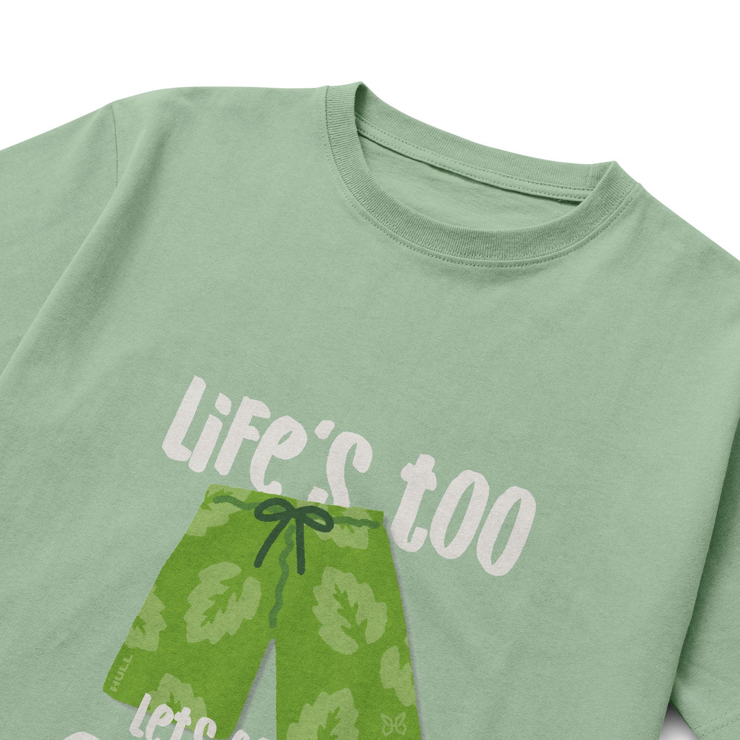 HULL Life’s Too Short Tee — relaxed fit graphic streetwear t-shirt