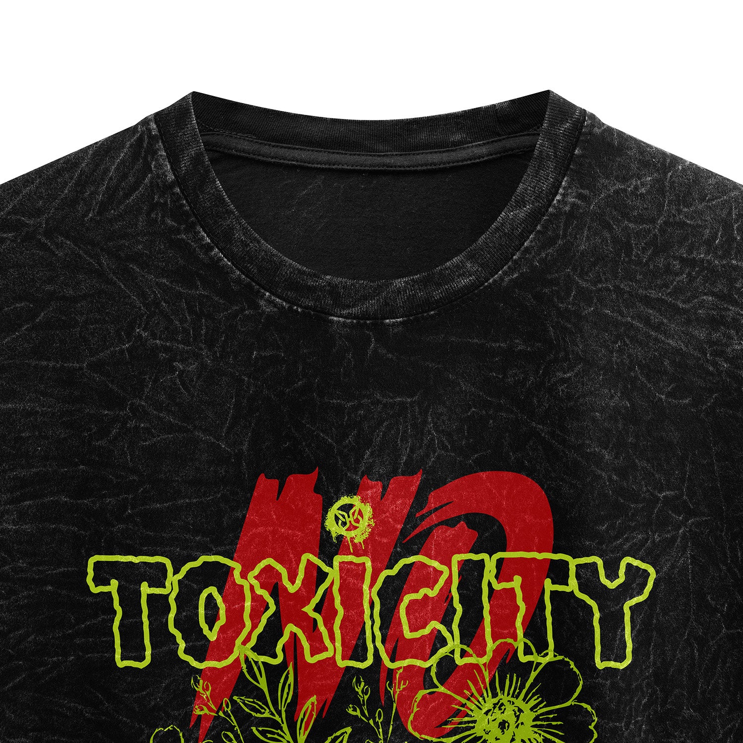 HULL No Toxicity Tee — oversized vintage wash graphic streetwear t-shirt