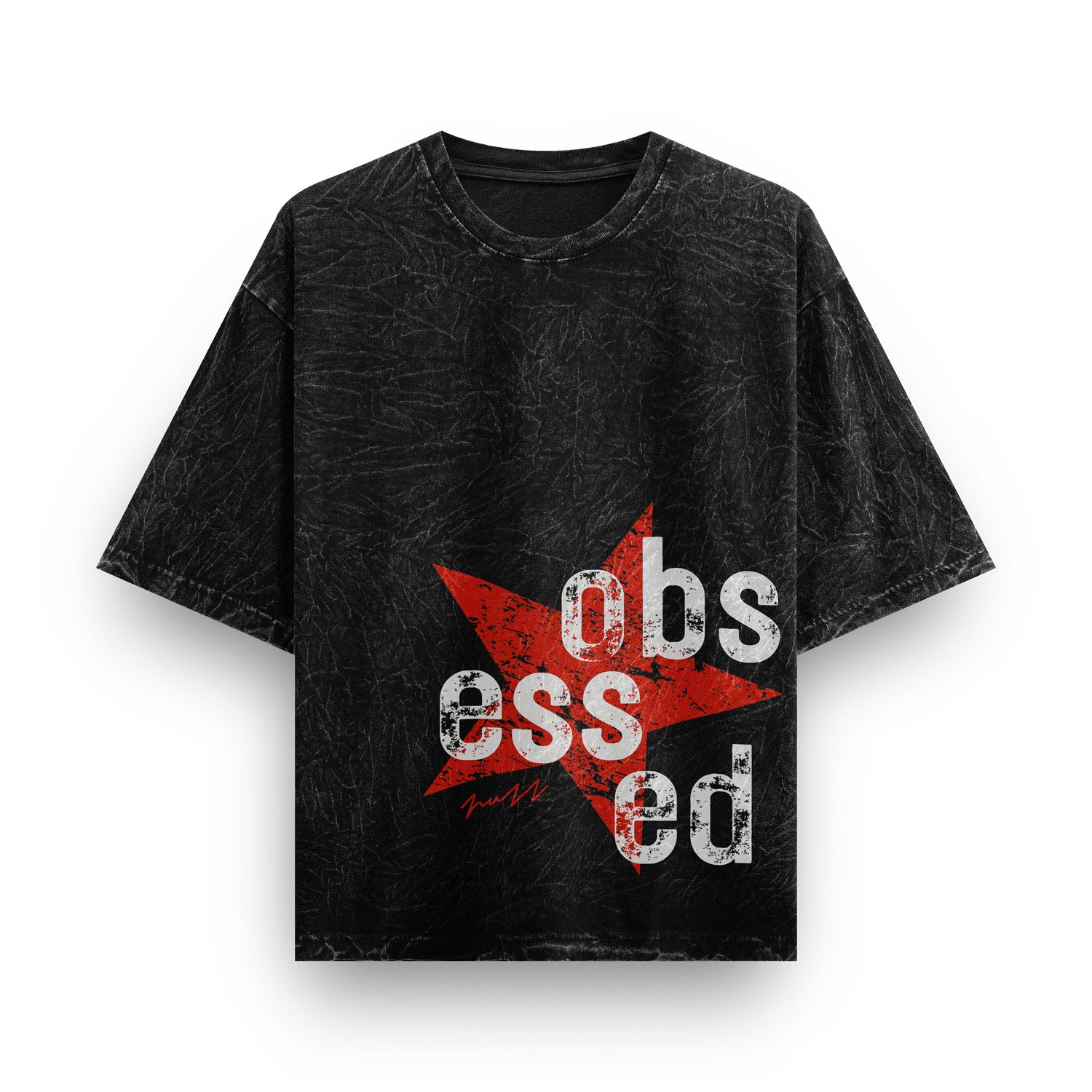 HULL Star Obsessed Tee — oversized vintage wash graphic streetwear t-shirt