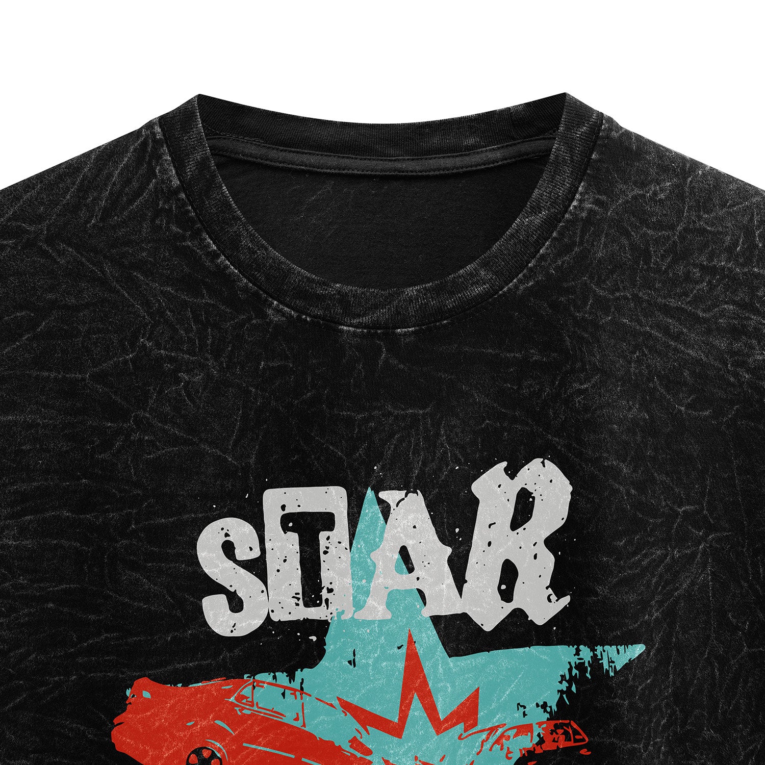 HULL Star Struck Tee — oversized acid wash graphic streetwear t-shirt