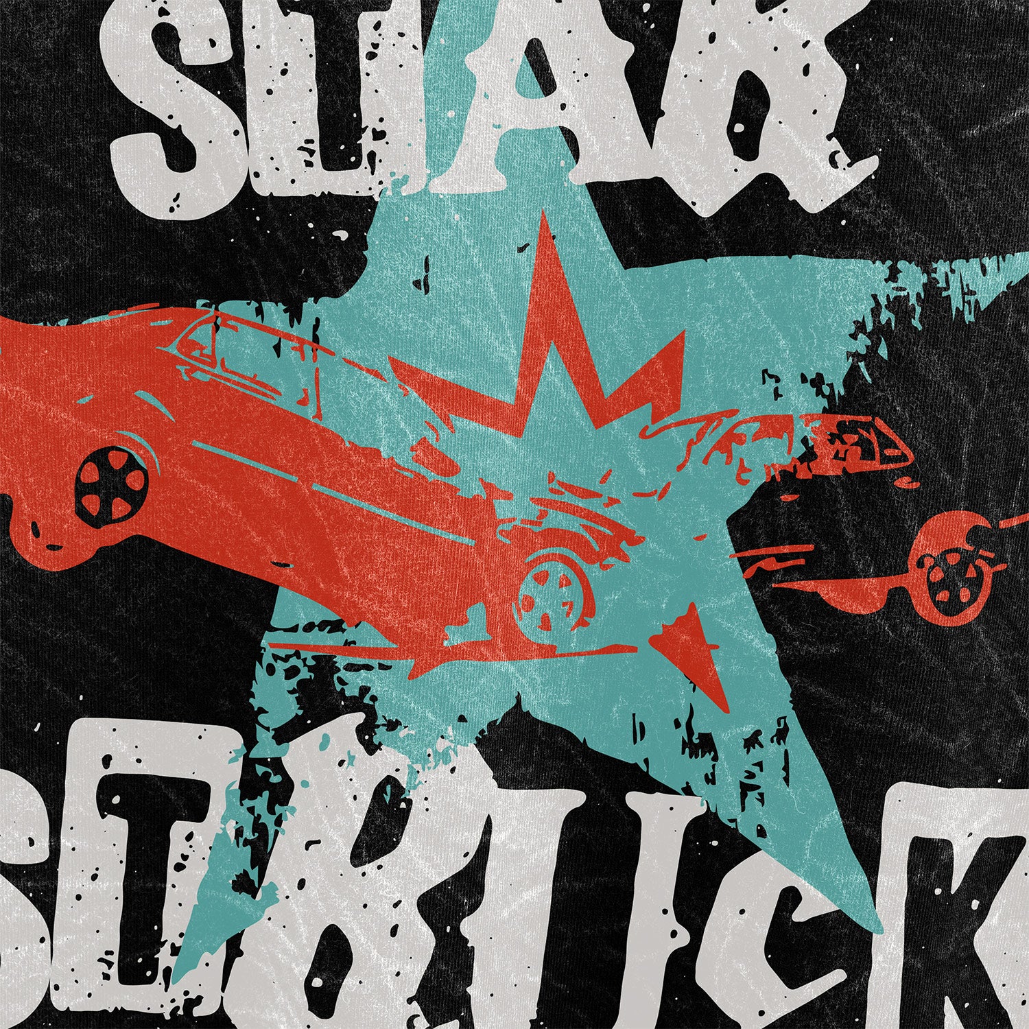 HULL Star Struck Tee — oversized acid wash graphic streetwear t-shirt