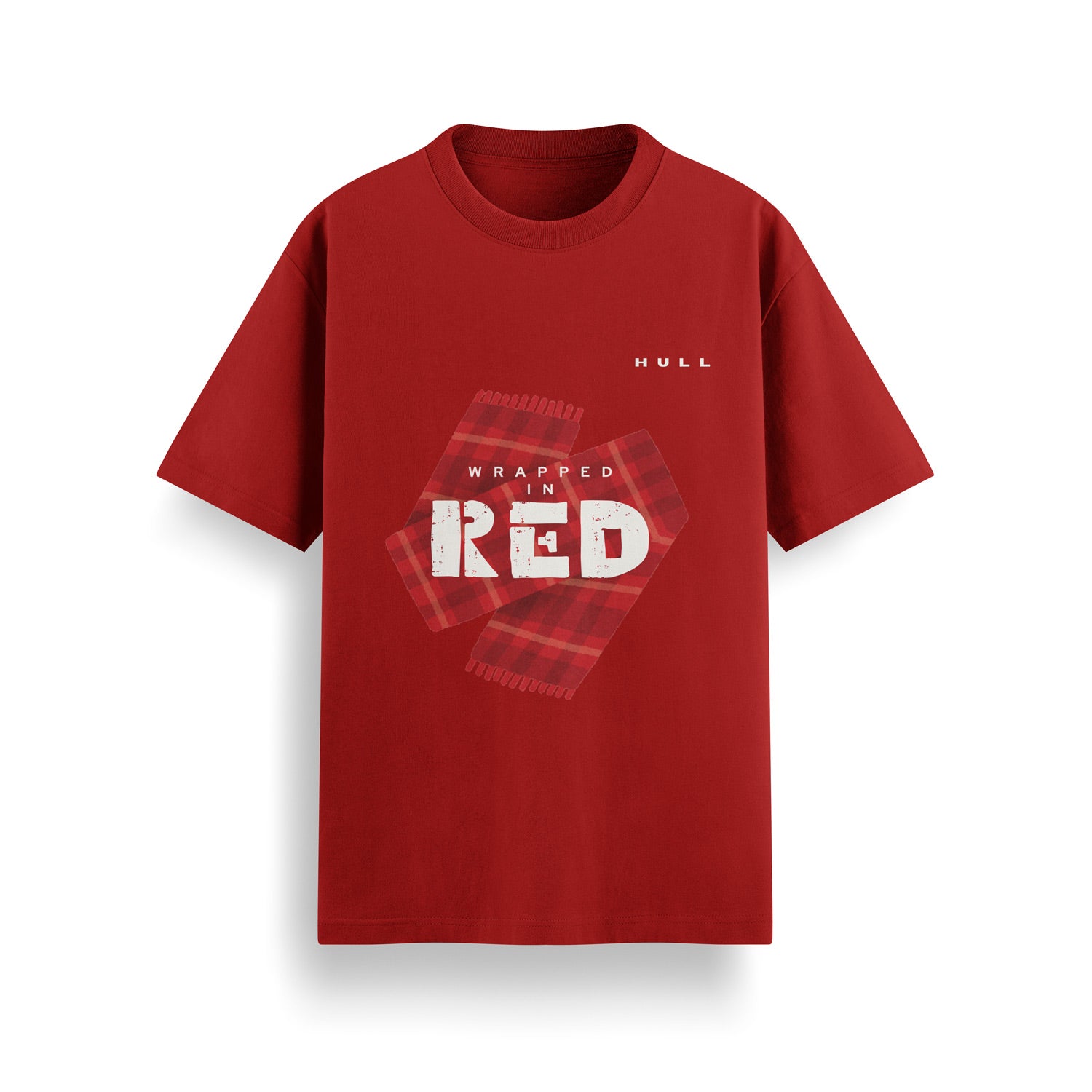 HULL Wrapped In Red Tee — relaxed fit graphic streetwear t-shirt